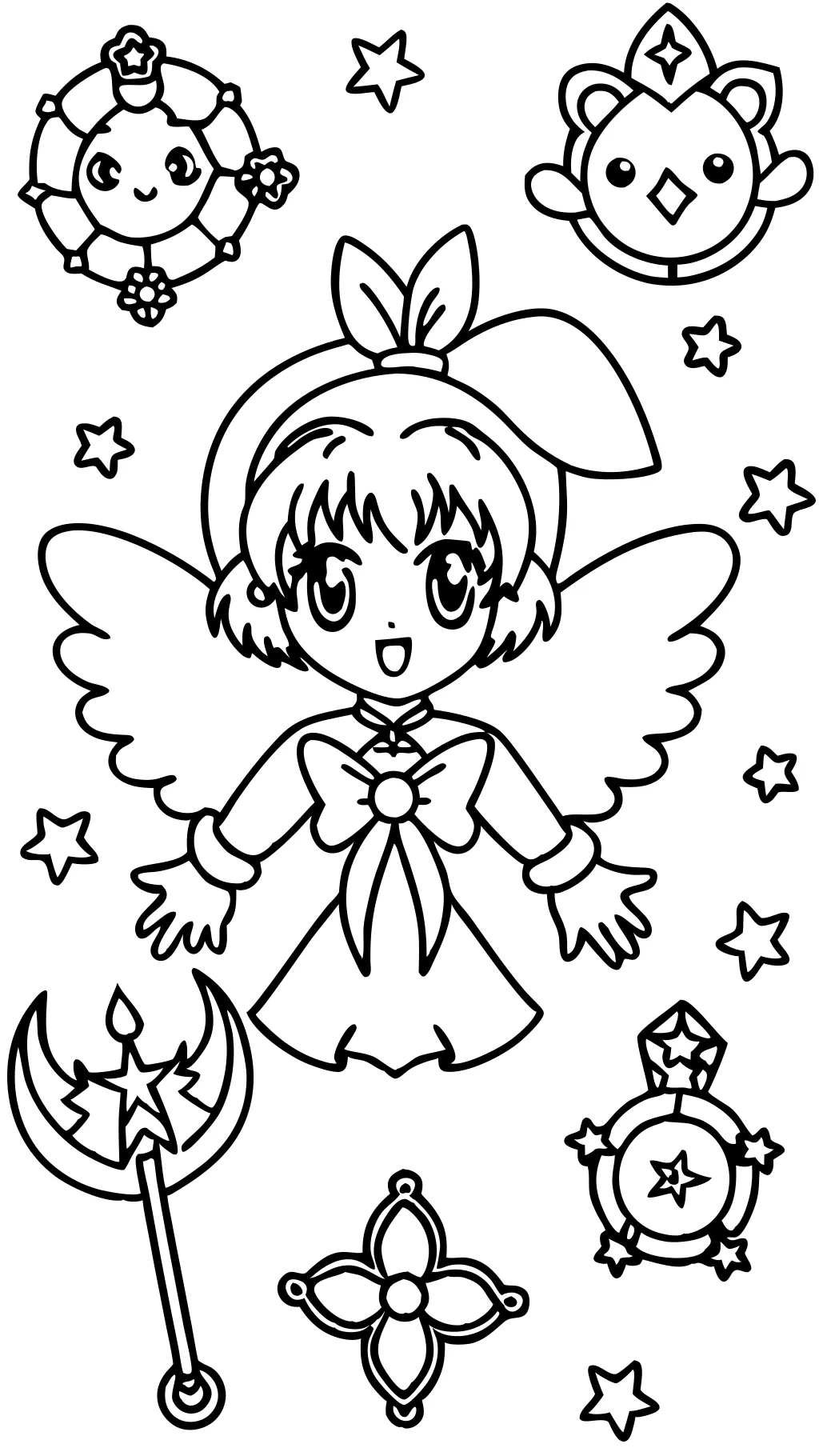 páginas para colorear de Cardcaptor